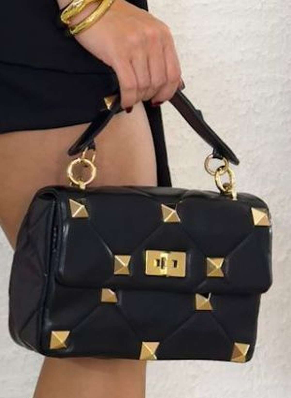 BOLSA COURINO SPIKE - PRETO